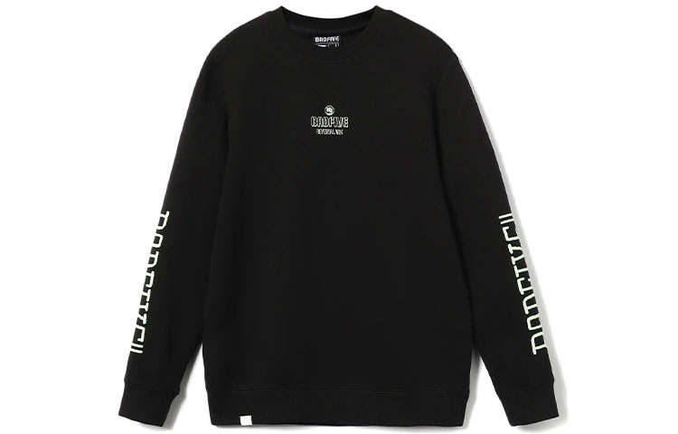 Li-Ning Li Ning Sweatshirts Men's Black Crew Neck Moderate Regular
