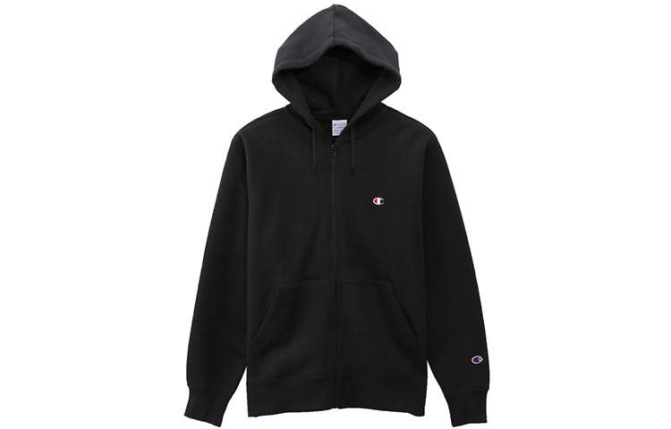 Champion FW21 Champion Classic Small C Fleece Lined Sweatshirt Japan Version Unisex Black