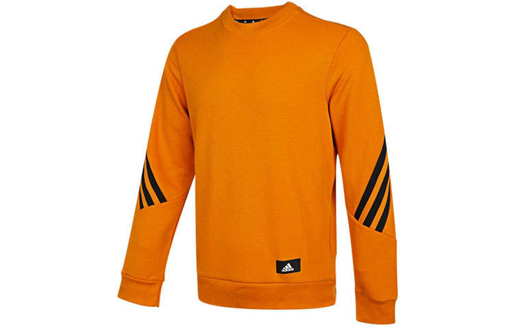 Adidas Adidas Sweatshirts Men's Yellow Crew Neck Moderate Regular