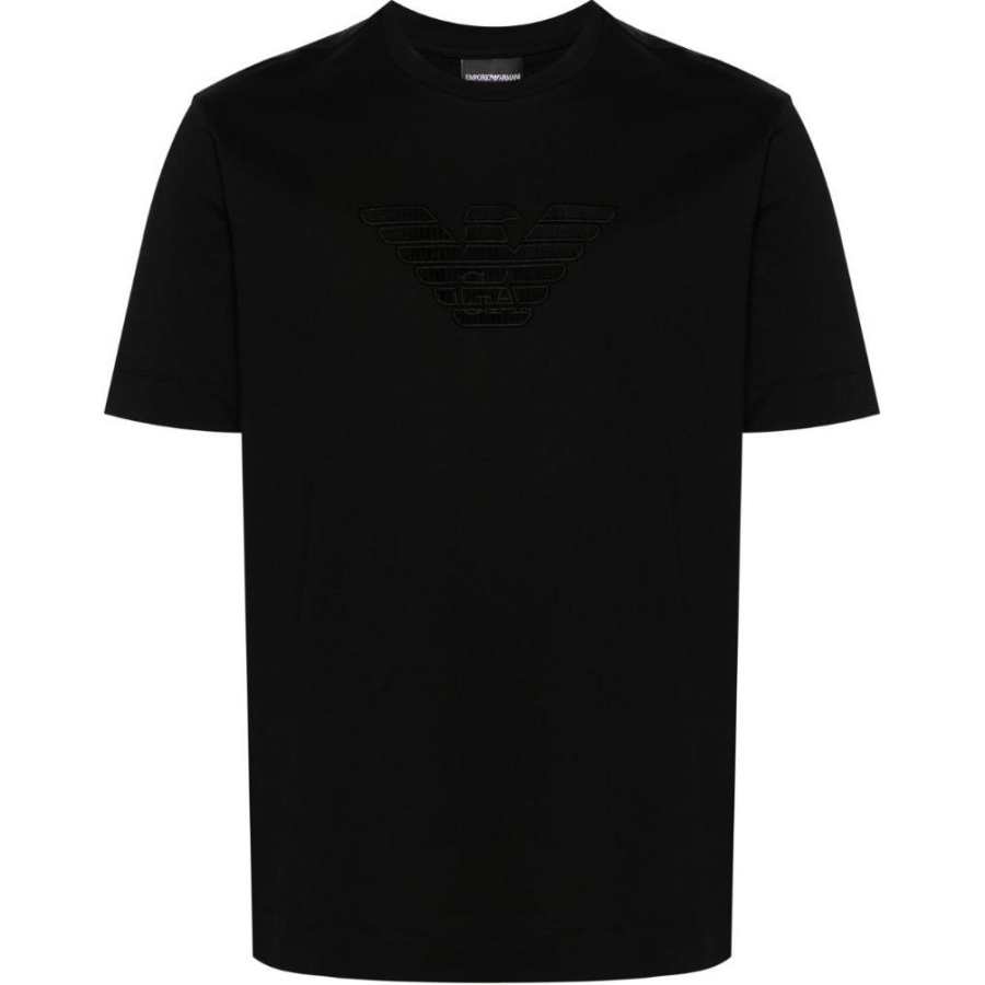 EMPORIO ARMANI Logo Patch Crewneck T Shirt