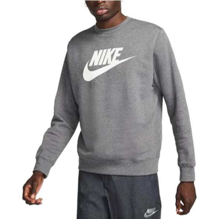 Nike Nike Sweatshirts Men's Gray Crew Neck Thickened Regular