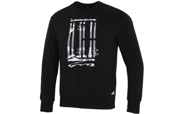 Adidas Adidas Wuji Series Sweatshirts Men's Black Crew Neck Moderate Regular