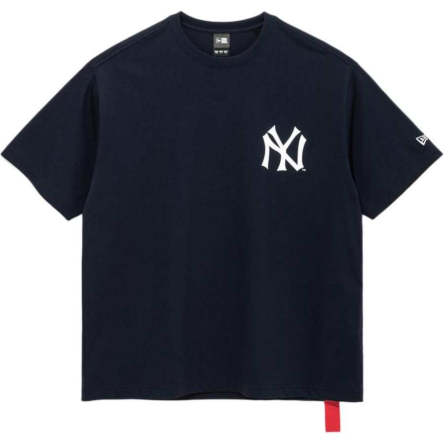New Era T Shirts Unisex Blue Crew Neck