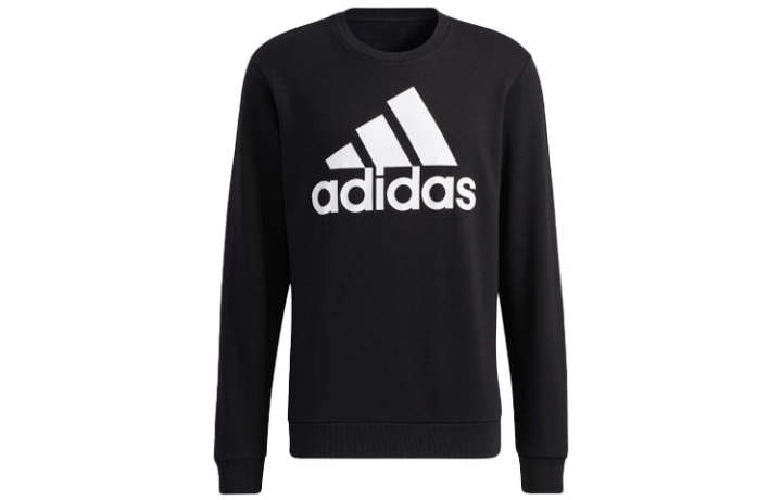 Adidas Adidas Sweatshirts Men's Black Crew Neck Moderate Regular