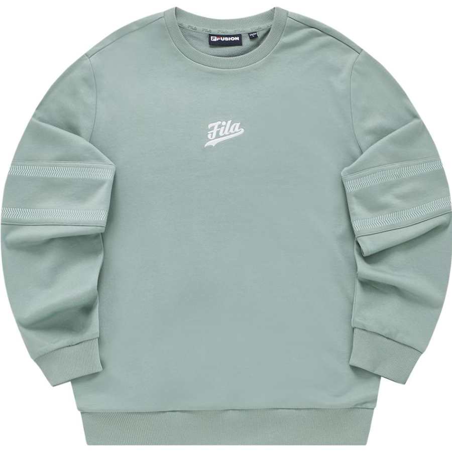 FILA FUSION Sweatshirt Men's Stone Gray Green