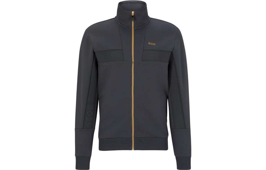 HUGO BOSS 【Best of: PromotionsPrevious Season】logo-print tape-detail jacket