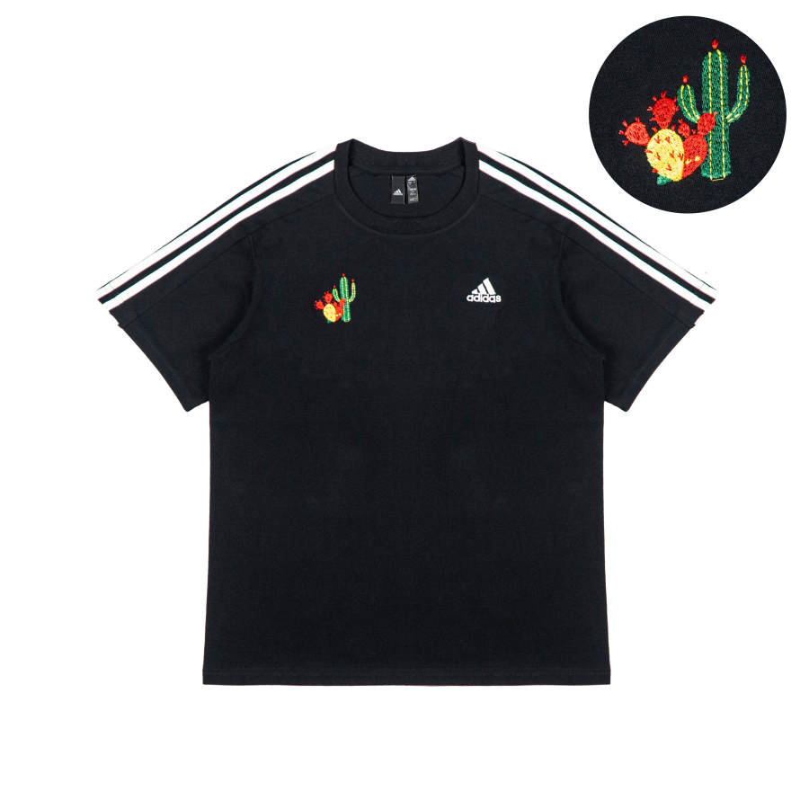 Adidas Adidas T Shirts Unisex Black Crew Neck Moderate Straight Fit