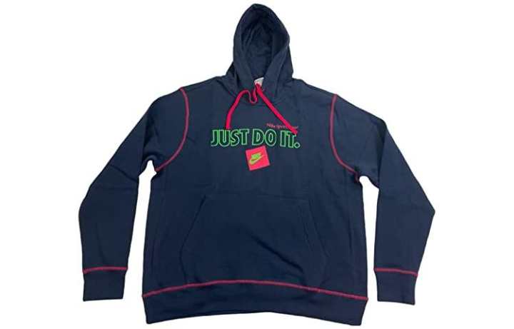 Nike Nike Sweatshirts Men's Blue Hooded Moderate Regular