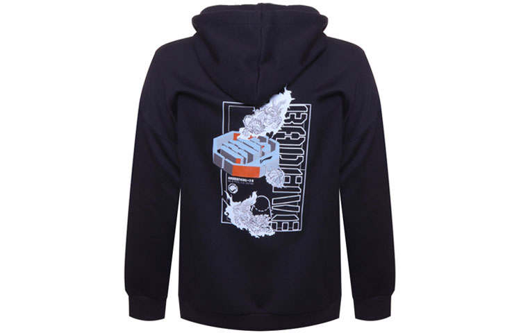 Li-Ning Li Ning Sweatshirts Men's Black Hooded Moderate Regular