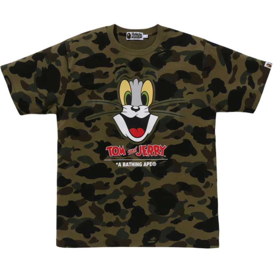 A BATHING APE Bape X Tom And Jerry 85th 1st Camo Tee