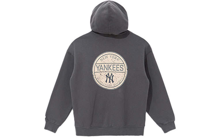 New Era MLB New York Yankees, Back Print Fleece Lined Pullover American Vintage Hooded Sweatshirt Jacket Unisex