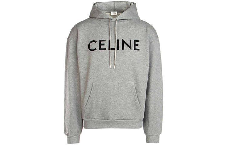 CELINE CELINE Sweatshirts Men's Gray Hooded Moderate Regular