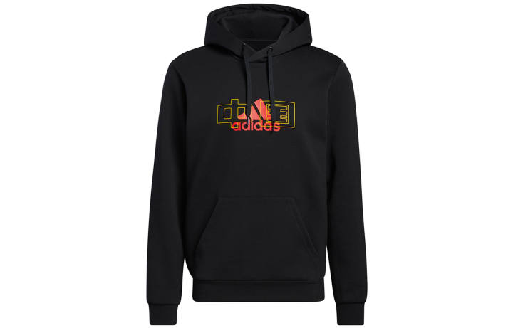 Adidas Adidas Sweatshirts Men's Black Hooded Moderate Regular