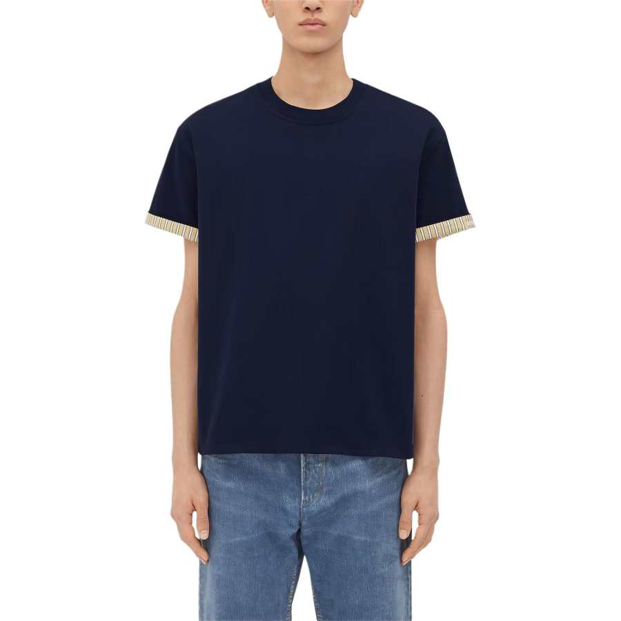 Bottega Veneta Double Layered Striped T Shirt