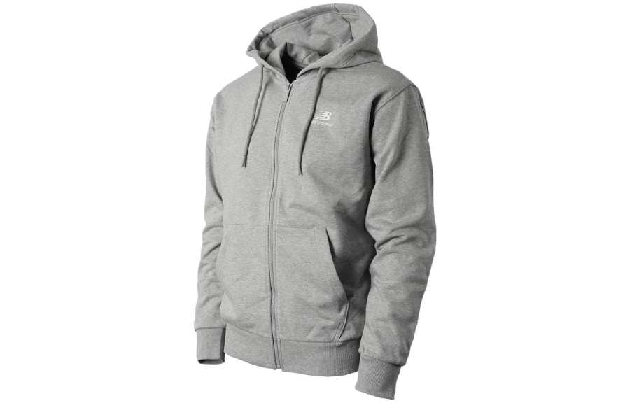 New Balance New Balance UNI BASIC Sweatshirts Men's Gray Hooded Non Detachable Moderate
