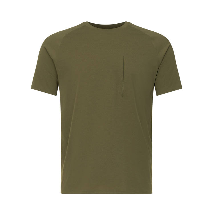 DESCENTE Dualis T Shirts Men's Crew Neck Moderate Straight Fit