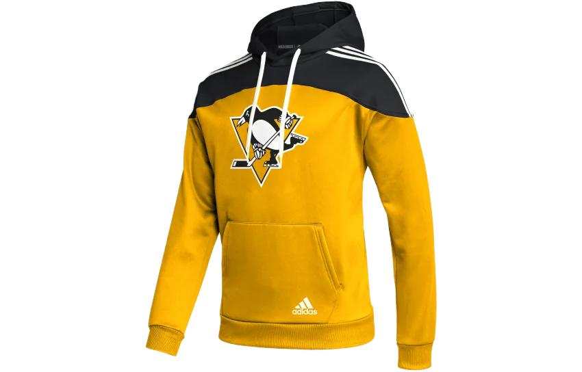 Adidas Adidas Sweatshirts Men's Yellow Hooded Moderate Regular