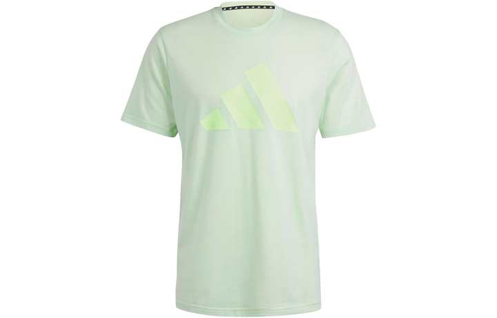 Adidas Adidas T Shirts Men's Green Crew Neck Moderate Straight Fit