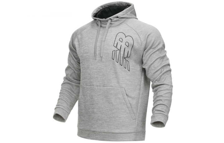 New Balance New Balance Sweatshirts Men's Gray Hooded Moderate Regular