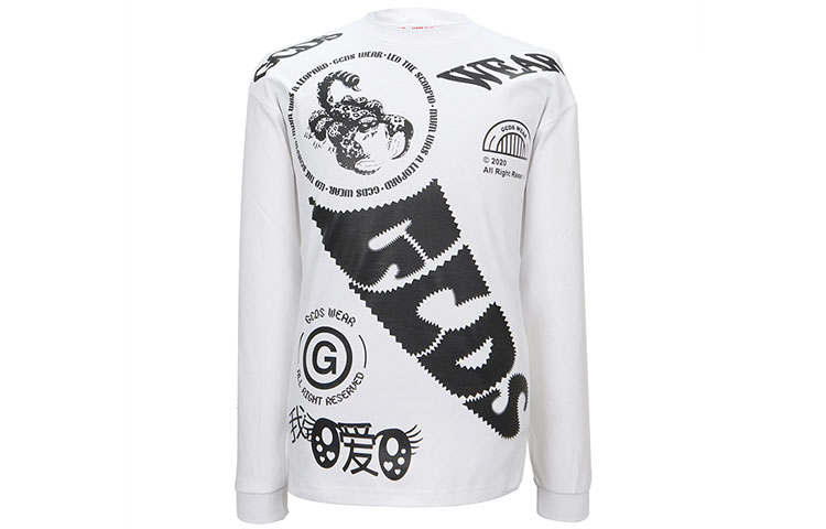 GCDS T Shirts Men's White Crew Neck Moderate Regular