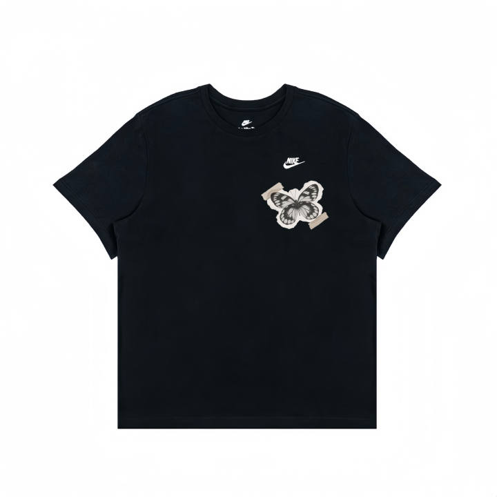 Nike Nike T Shirts Unisex Black Crew Neck Moderate Straight Fit