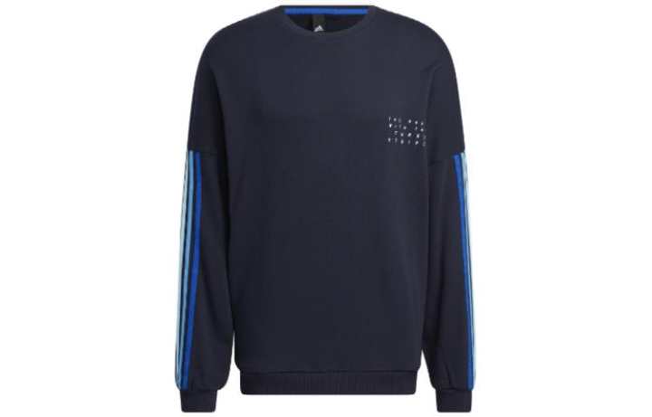 Adidas Adidas Sweatshirts Men's Dark Blue Crew Neck Moderate Regular