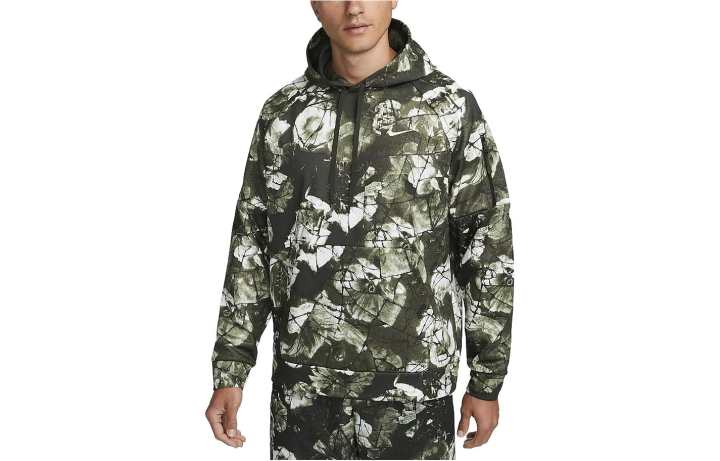 Nike Nike Sweatshirts Men's Green Hooded Moderate Regular