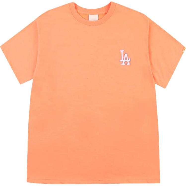 MLB MLB T Shirts Unisex Orange Crew Neck Moderate