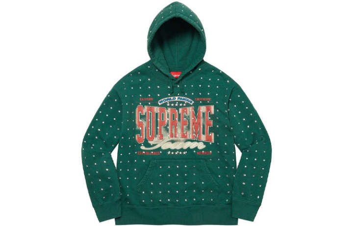 Supreme Supreme Rhinestone Hooded Sweatshirt