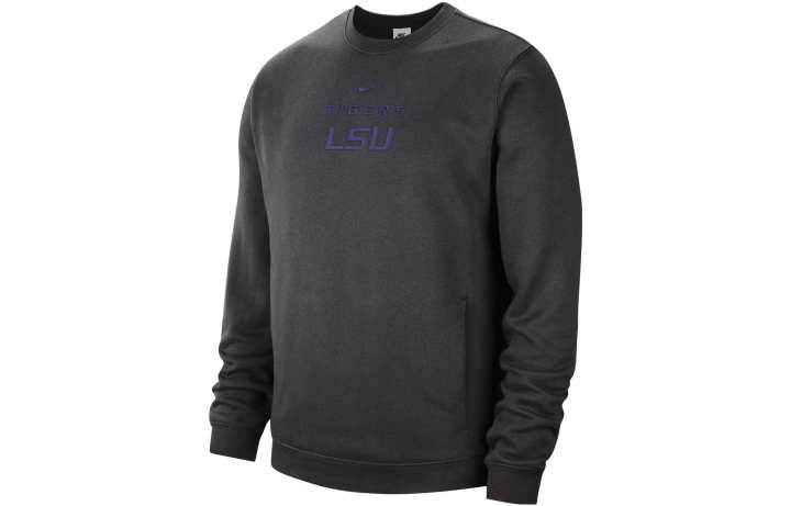Nike Nike Sweatshirts Men's Gray Crew Neck Moderate Regular