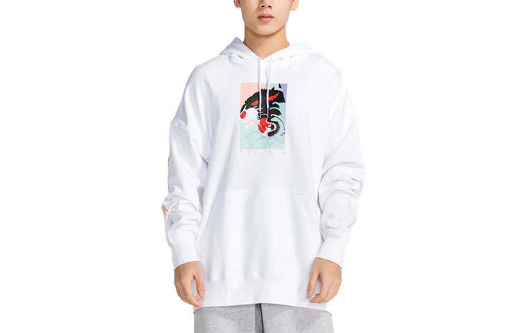 PUMA PUMA Sweatshirts Men's White Hooded Moderate Regular