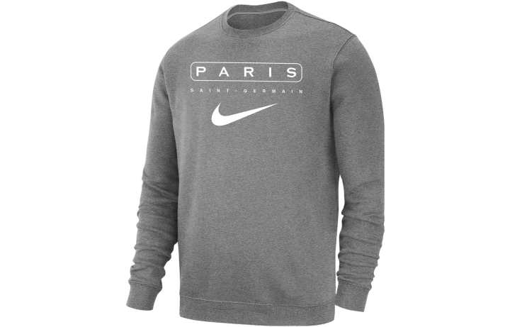 Nike Nike Sweatshirts Men's Gray Crew Neck Moderate Regular