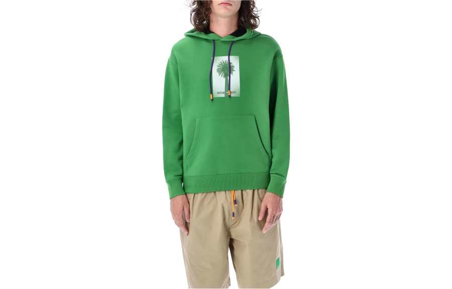 EMPORIO ARMANI Graphic Printed Drawstring Hoodie