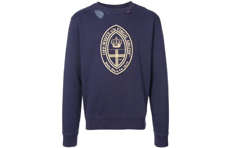 OFF-WHITE OFF WHITE SS20 Sweatshirt Men's Navy Blue