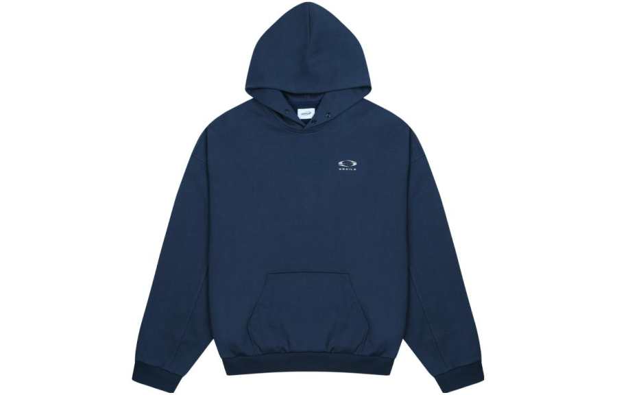 GRAILZ Sweatshirts Unisex Marine Blue Hooded Moderate Regular