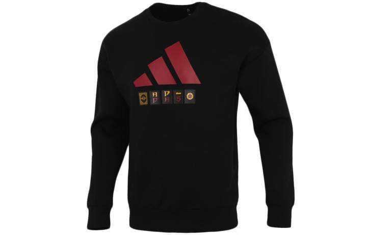 Adidas Adidas Sweatshirts Men's Black Crew Neck Moderate Regular