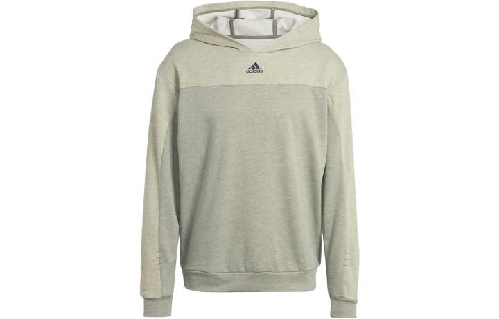 Adidas Adidas Mélang Sweatshirts Men's Green Gray Hooded Moderate Regular