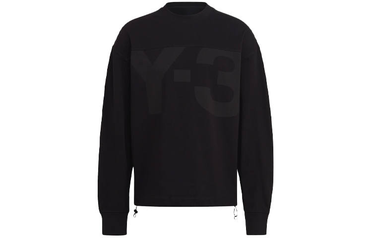 Y-3 Y 3 Logo Print Crew Neck Sweatshirt