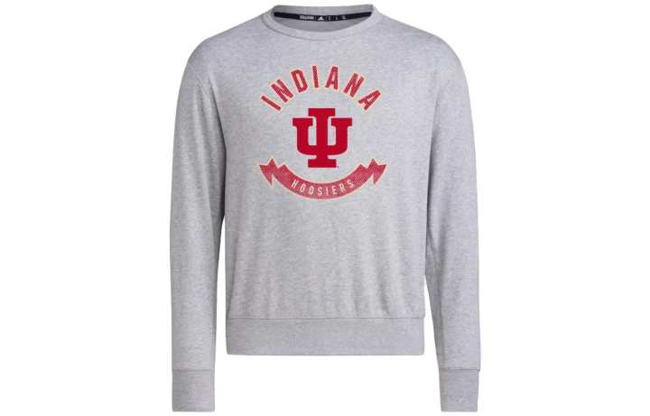 Adidas Adidas Sweatshirts Men's Gray Crew Neck Moderate Regular