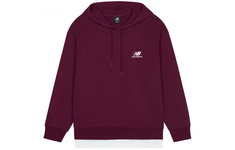 New Balance New Balance Sweatshirts Unisex Burgundy Hooded Moderate Regular