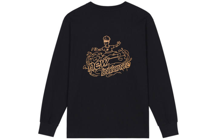 New Balance New Balance Sweatshirts Men's Black Crew Neck Moderate Regular