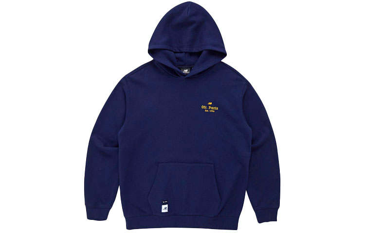 New Balance New Balance Sweatshirts Unisex Navy Blue Hooded Moderate Regular