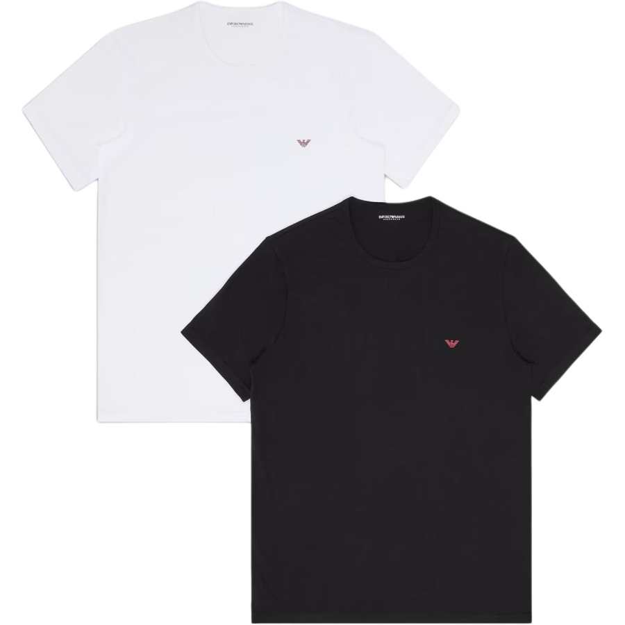 EMPORIO ARMANI Two pack Of Pure Cotton Loungewear T shirts