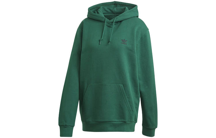 Adidas Originals ESSENTIALS Sweatshirts Men's Green Hooded Moderate Regular