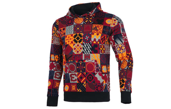 Adidas Adidas Cny Allover Print Hoodie
