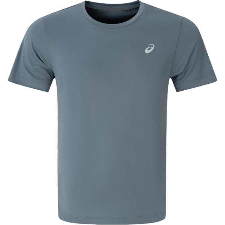 ASICS ASICS T Shirts Men's Gray Crew Neck Thin