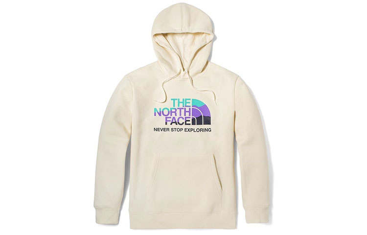 THE NORTH FACE Sweatshirts Unisex Beige Hooded Thickened Regular