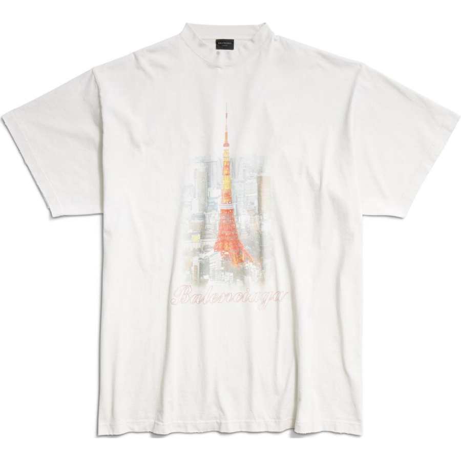 Balenciaga SS24 T Shirt Loose Fit Men's White