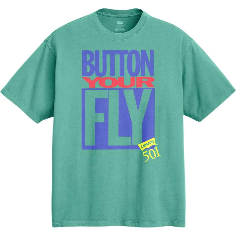 Levis Levis T Shirts Men's Green Crew Neck Moderate