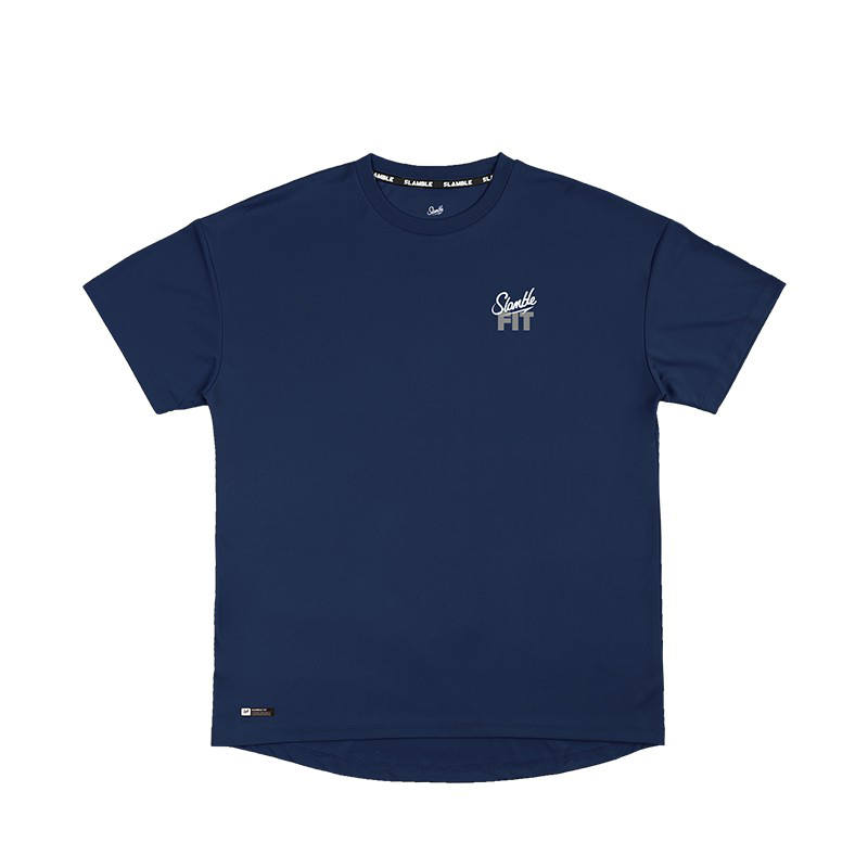 Slamble Running T Shirts Unisex Crew Neck Moderate